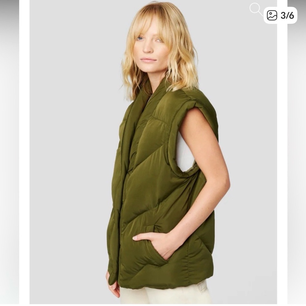 Blank NYC Matcha Latte Vest Small NWT Neutral
